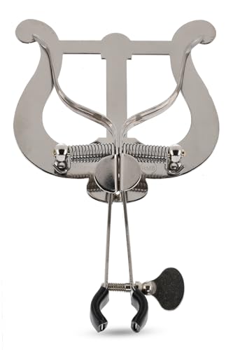 Lyre trompette GEWA grande lyra nickelée pour lire vos partitions en défilé