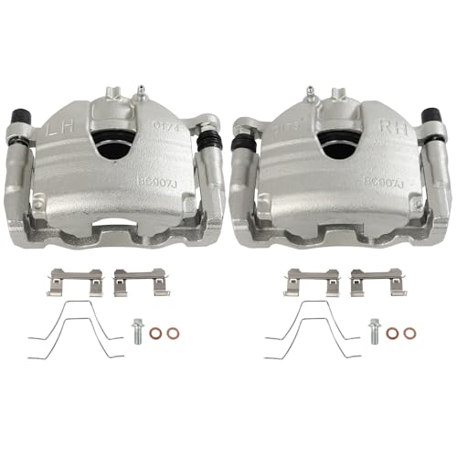 Image of SCITOO Front Brake Calipers With Bracket 19B3702 19B3703 Compatible For INFINITI For G35 2007-2008,For INFINITI For G37 2008-2013,For INFINITI For Q60 2014-2015
