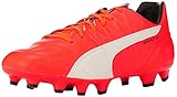 PUMA Herren Evospeed 3.4 LTH FG Fußballschuhe, Lava Blast-wht-total Eclipse, 42