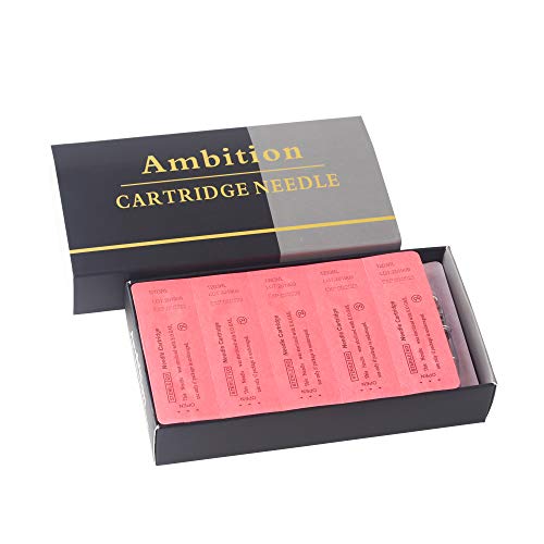 Image of Ambition Premium #12 Standard 13M1 Disposable Tattoo Needles Cartridges Supply 13 Single Stack Magnum 20Pcs for Professionals and Beginners Tattoo Artists