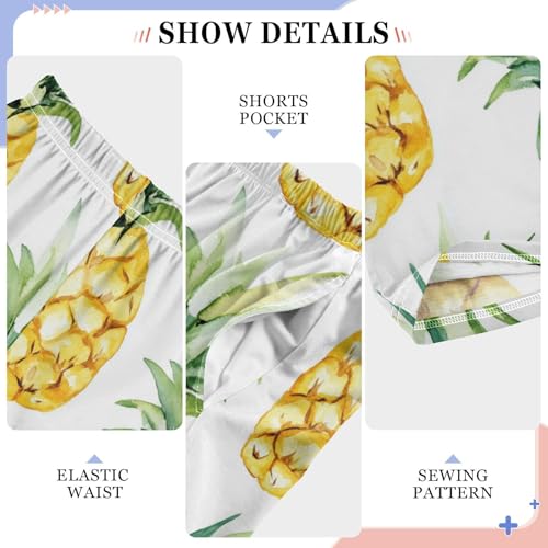 Pajama Bottoms, Pajamas Long Pant Pineapple Lounge Wear Casual Watercolor Fruits Sleep Pants Soft Pjs Sleepwear4