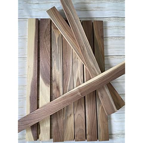 10 Pack of 3/4 x 2 x 16 Inch Sappy Walnut Lumber Boards for Making Cutting Boards, and other Crafts Cover