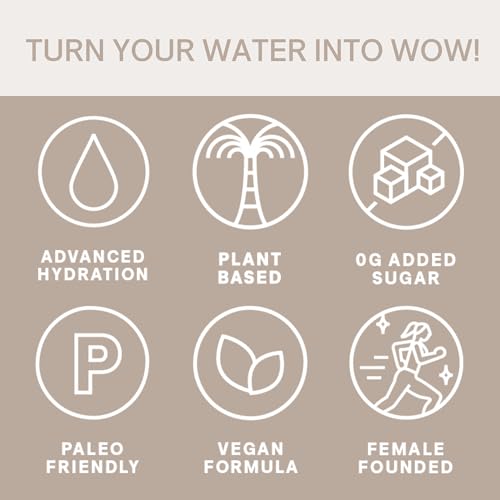 Image of Cure Hydration | Plant-Based Electrolyte Drink Mix | No Added Sugar | FSA-HSA | Dehydration Relief Powder Made with Coconut Water | Non-GMO | Vegan | Pouch of 14 Packets - Tropical Punch
