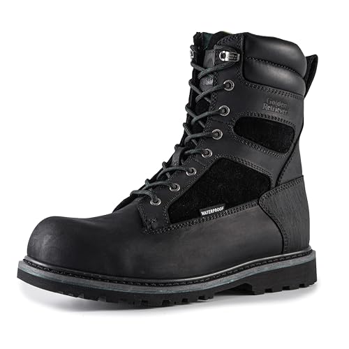 Image of Golden Retriever 6 /8 Inch Waterproof Composite Toe Work Boots for Men | Non-Metallic Safety Toe, Crazy Horse leather, Goodyear Welt Construction, Easy-On Rear Pull Loop, EH Rated Work Boots