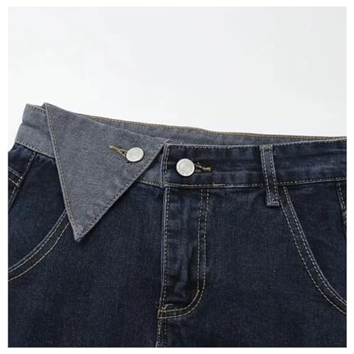 Womens High Waist A-Line Skirt with Denim Slimming Spring Autumn Casual Jean Skirt4