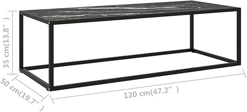 Miniatura 84 de Mesa de centro, mesa de centro industrial, mesa de centro moderna de mediados de siglo, mesa central para sala de estar, mesa de cóctel, mesa Negro