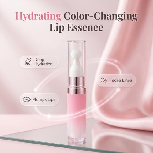 Image of Brightening Hydrating Lip Serum, 2026 New Moisturizing Tinted Lip Gloss for Glossy Sheer, Nourishing Lip Balm for Women Mother's Day Birthday Gifts (Cherry Red)