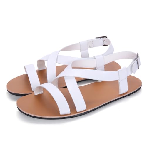 Sandalias planas sin cordones, ligeras y transpirables 4