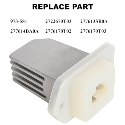 Image of Blower Motor Resistor Compatible with 1996-2017 Nissan Maxima Pathfinder Rogue Sentra NV1500 NV2500 NV3500 1997-2017 INFINIFTI G20 I30 Q45 QX4 QX60 HVAC Heater Blower Motor Resistor Repalce#277614BA0A