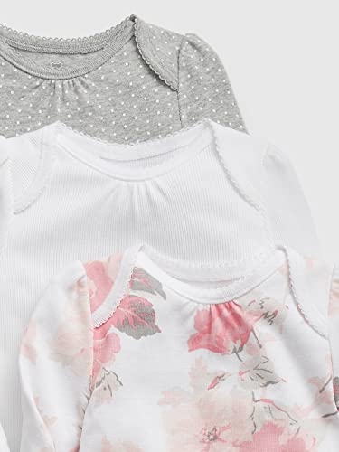 Gap Unisex Baby First Favourite Long Sleeve Bodysuits, Optic White Floral, 18-24M Us #TOP1