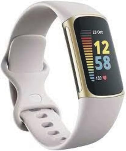 Fitbit Charge 5 Fitness and Health Tracker - Additional Band Included Black Large