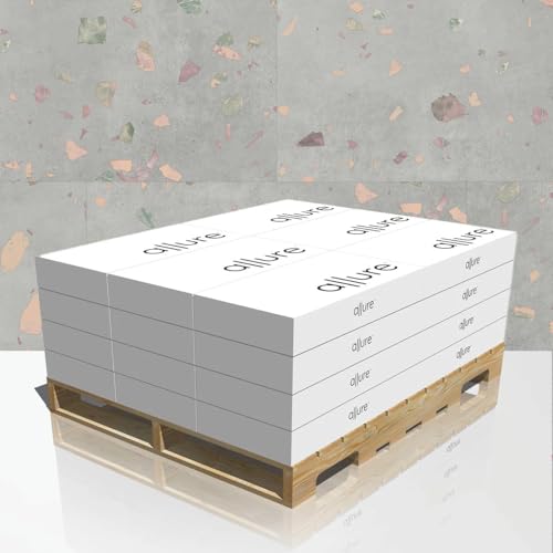 Image of Allure Luxury Vinyl Tile Flooring, 22 Mil Wear Layer, Ultima Comfit Terrazzo 12 inch x 24 inch, 6.5mm Thick Vinyl Tiles with Click and Lock Installation, 24 Boxes 565.44 sq ft.