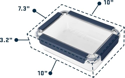 Image of YETI Plastic Food Storage Container, BPA Free, Locking & Airtight Lid, Microwave, Freezer, and Dishwasher Safe, Leak-Proof, Cooler and Thin Ice Compatible