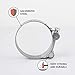 Pack de 2 abrazaderas de tubo de 60 a 63 mm, fuertes...