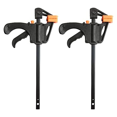 Ximimark 2 PCS 4inch Bar F Clamps Clip Grip Quick Ratchet Release Woodworking DIY Hand Tool Kit Cover