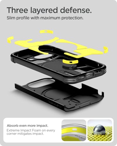 Image of Spigen for Google Pixel 10a (2026) Case, Tough Armor MagFit, Pixelsnap Ready (TPU+Poly Carbonate) - Black