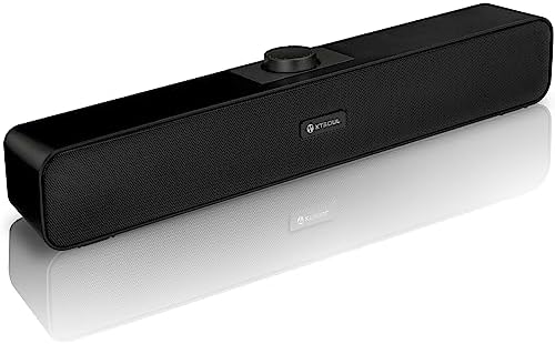 「2024年版G-311-1型」 PCスピーカー ステレオサウンド USBスピーカー USB電源 AUX接続 Wスピーカー W-BASS デスクトップ/ノートパソコン/スマホ/ゲーム機 KTSOUL マットブラック