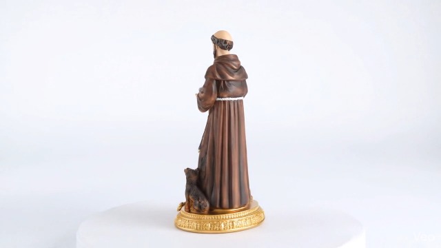 Estatua de San Francisco de Asís 8.6 Pulgadas miniatura 7