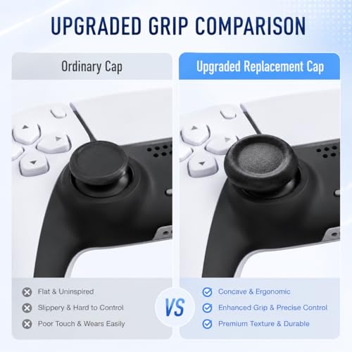 Image of 10-Piece Thumb Grip Set, Controller Thumb Grips, Thumb Grip for Controller, Controller Grip, Joystick Cover, Controller Joystick Grip, Analog Stick Covers for Gamepad