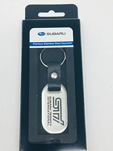 Subaru STI Logo Stainless Steel Key Chain Forester Impreza Legacy Outback OEM SOA342L159