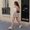 GSLMOLN Tenis Retro de Moda para Mujer, Zapatillas Casual con Suela de Goma, Cómodos Zapatos de Caminar de Piel de Ante, Antideslizantes, Estilo Urbano 6