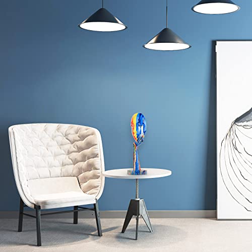 Creative Simple Colorful Women Face Art Statue Thinker Lady Sculpture Abstract Characters Crafts Ornaments Home Decor Modern Office Bedroom Study Room Studio Decorations (Large 15.3X4.9X4.9In) #TOP7