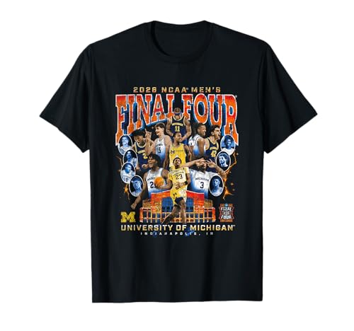 Michigan Men's Basketball Final Four March Madness Team Nil T-Shirt