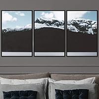 3 Piece Framed Canvas Wall Art Lake Landscape Canvas Prints Home Artwork Decoration for Living Room,Bedroom - 16