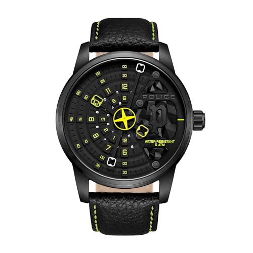 Imagen de Police Reloj analógico de Cuarzo para Hombre con Correa de Piel PEWJA0022101