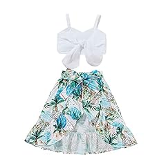 White Top+full Coconut Tree Skirt