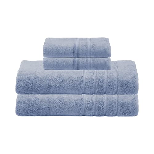 Mosobam 700 GSM Hotel Luxury Bamboo 4pc Extra Large Bathroom Set, Allure Blue, 2 Bath Towels Sheets 35X70 2 Hand Towels 16X30, Spa-Like, Turkish Towel Sets, Quick Dry Mosobam 700 GSM Hotel Luxury Bamboo 4pc Extra Large Bathroom Set, Allure Blue, 2 Bath Towels Sheets 35X70 2 Hand Towels 16X30, Spa-Like, Turkish Towel Sets, Quick Dry