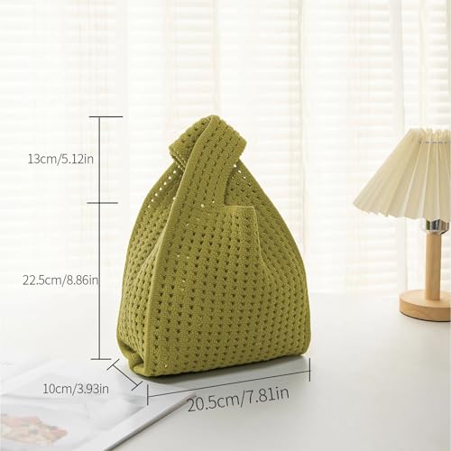 Bolso tejido de muñeca para mujer con nudo miniatura 4
