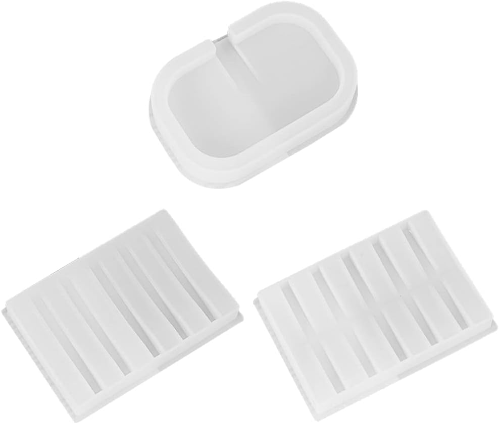 SOFEA Soap Dish, Handmade Epoxy Resin Soap Box, Silicone Mold, Casting Mold, Ideal for Sink, Shower, Bathtub