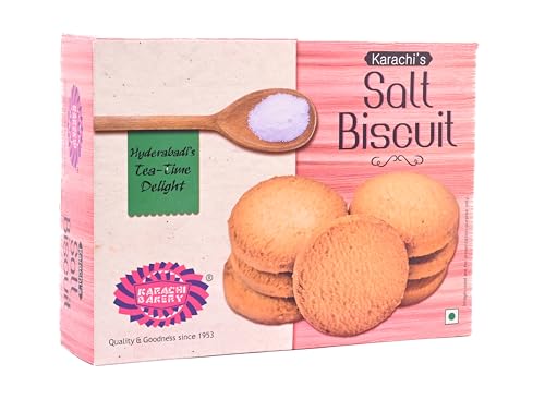 Karachi Bakery- Salt biscuits , 14.10 oz (400 g), indian snacks, cookies, biscuits