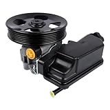 Flynsu 20-2205 52089339AD Power Steering Pump w/Pulley & Reservoir Replacement for Jeep Grand Cherokee Commander 3.7L 4.7L 2008 2009 2010