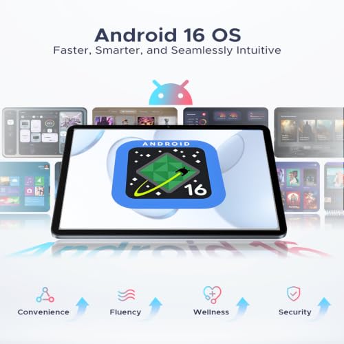 Image of P12 Plus 2026 Tablet Android 16, 2.4K 120 Hz Android Tablet 12.2 Inch, 48GB RAM+256GB ROM /2TB TF, T7300 CPU, 12000mAh, Gemini AI, 13MP+8MP, Widevine L1, WiFi 5, Tablet with Keyboard, Pen- Gray
