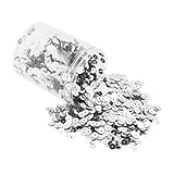 Mandala Crafts 20000 Silver Sequins for Crafts DIY - 6mm Round Flat Paillettes Loose Sequins in Bulk for Sewing Embroidery - Shiny Crafting Spangles with Holes for Home Decoration