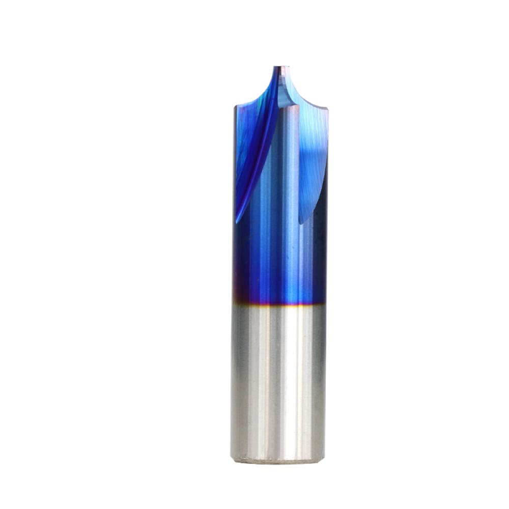 Coupe de fraisage de carbure d'extrémité 1PC R0.5-R5.0 Nano Blue Coin recouvert d'arrondi Radius Radius Routeur de routeur pour machine CNC-R5xd12x50l