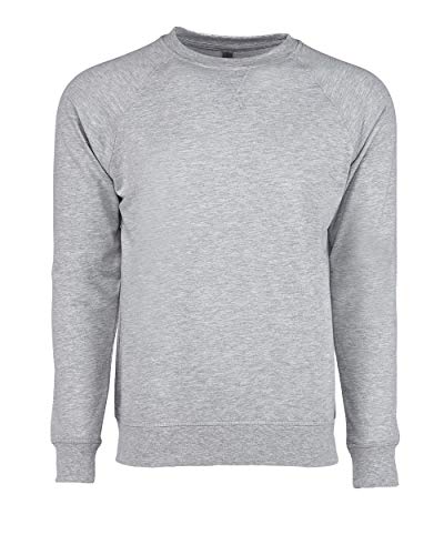 Next Level Unisex French Terry Raglan Crew XS HEATHER GRAY