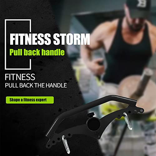 Image of Adjustable Lat Pull down Bar, Cable Machine Attachments for Gym, Home Gym Fitness T-bar Row Pulldown Attachments, Lat Pull Down Machine Wide Grip Neutral Grip Handle