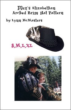 Men's Elizabethan Arched Brim Tall Hat Pattern (Sewing Pattern
