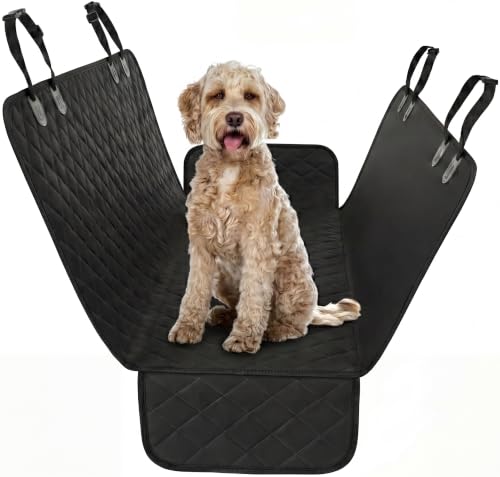Active Pets Black XL Dog Car Hammock Back Seat Cover, Waterproof Backseat Cover Protector for Truck...