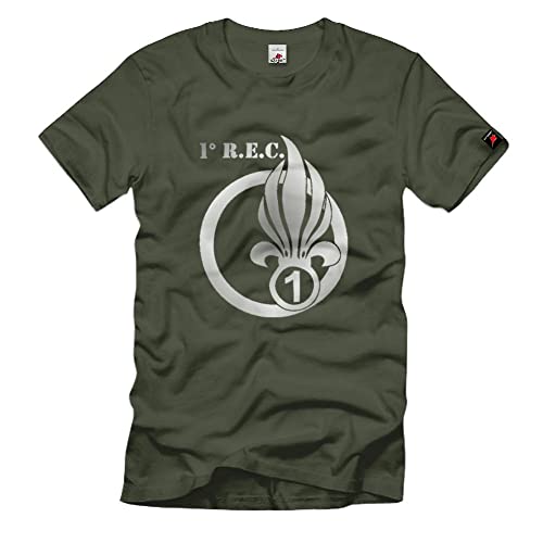 T-shirt 1er REC Légion Étrangère Cadeau Idéal Passionné Histoire #1477