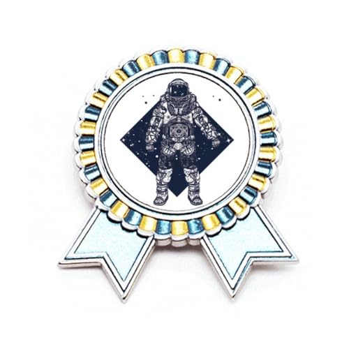 Broche astronaute en métal, une médaille de prix artistique à offrir aux passionnés d'espace