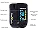 Zacurate Pro Series Deluxe Fingertip Pulse Oximeter Blood Oxygen Saturation Monitor with Silicon Cover, Batteries and Lanyard (Mystic Black)