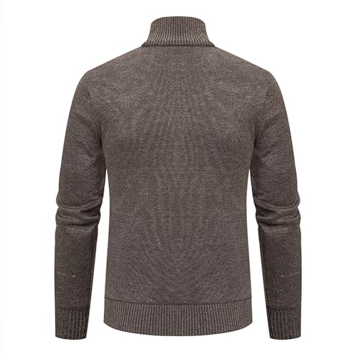 Pull à fermeture éclair homme col montant et coupe ajustée moderne