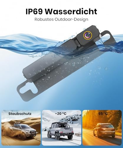 Image of Foxpark 5 inch Solar Wireless Rear View Camera 2 Mins Installation HD1080P