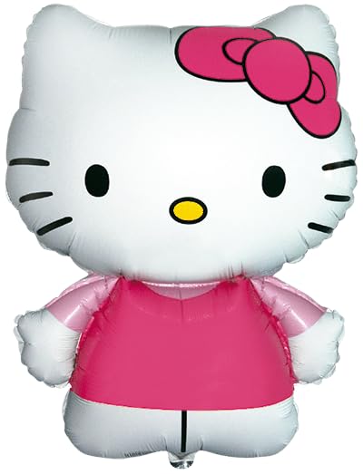 Hello Kitty White Character Balloon with Pink Bow Party Decoration 76cm