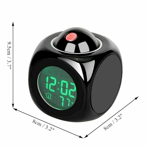 The Perfect Part PROJECTION ALARM CLOCK With Charging Cable, Battery Operated Smart Alarm Clocks thumb #1