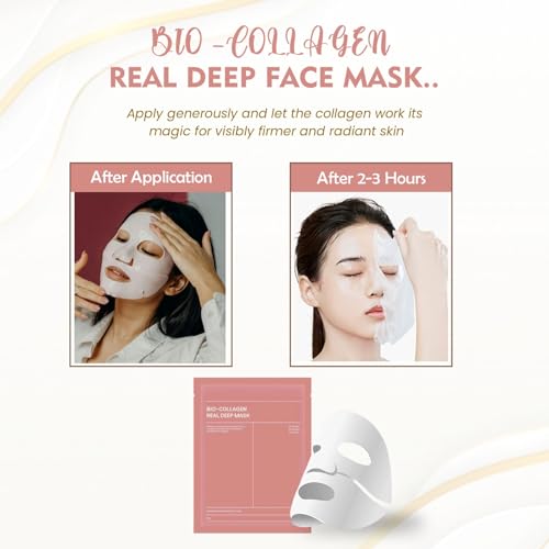 Image of ENLIWISH Bio-Collagen Real Deep Mask, Hydrating Overnight Hydrogel Mask, Pore Minimizing, Elasticity Improvement, 34g (Pack Of 1)